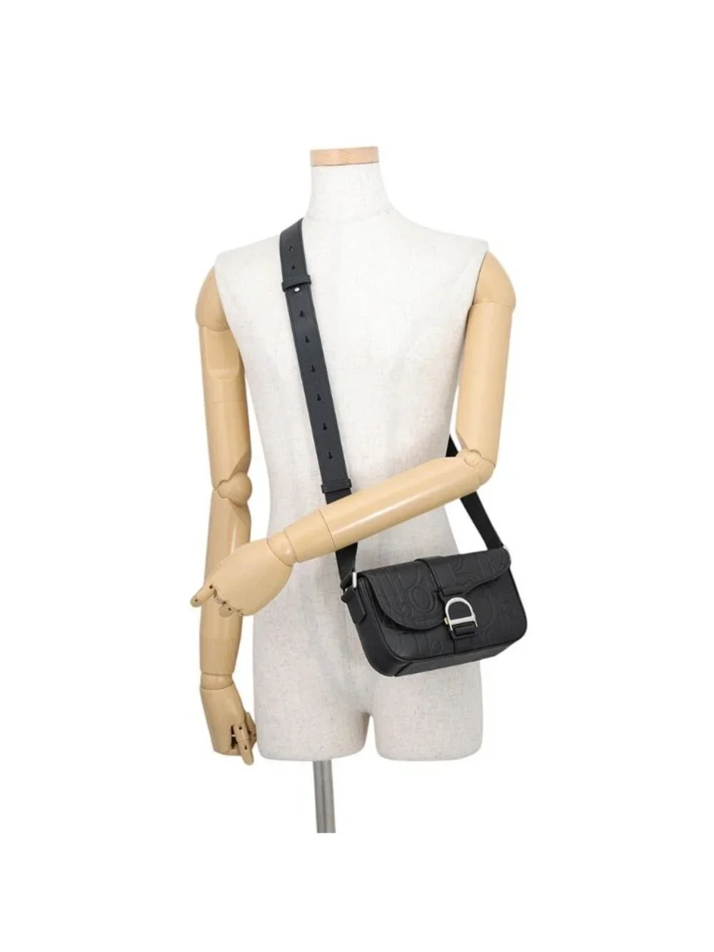 Dior Shoulder Bag Saddle Heritage Black